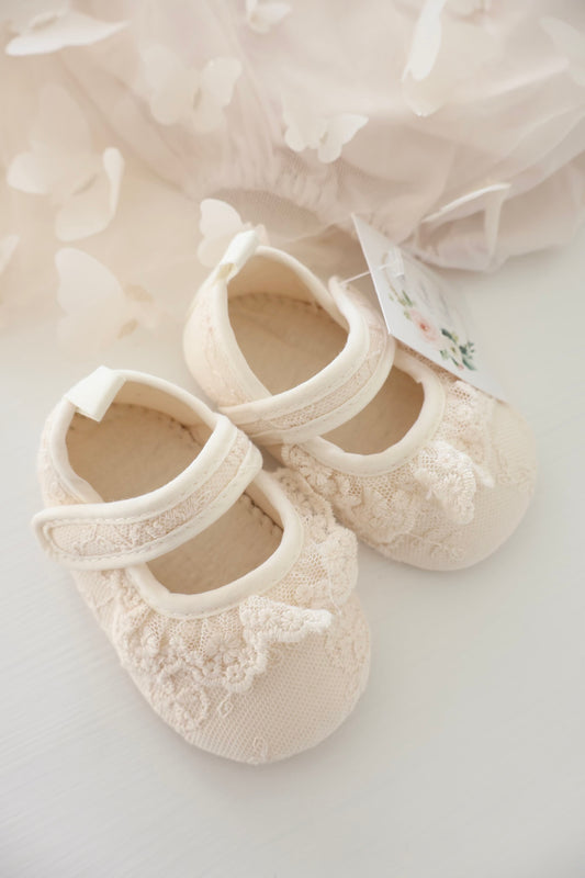 Lace Ruffle Soft Shoes