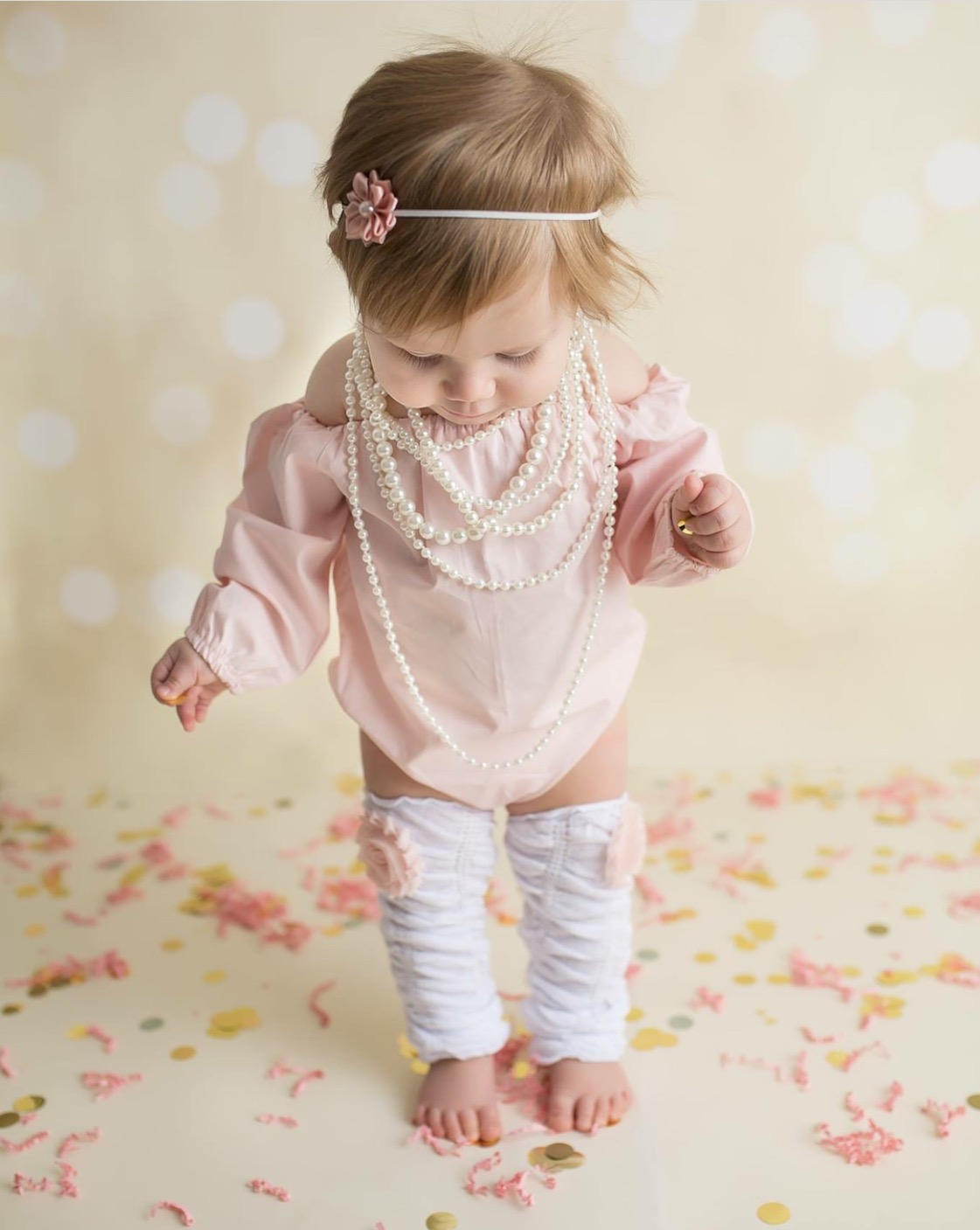 Personalized Easter Boho Blush Pink Off the Shoulder Romper Leg Warmers & Headband. Newborn Baby Girl Coming Home Outfit, 1st Birthday