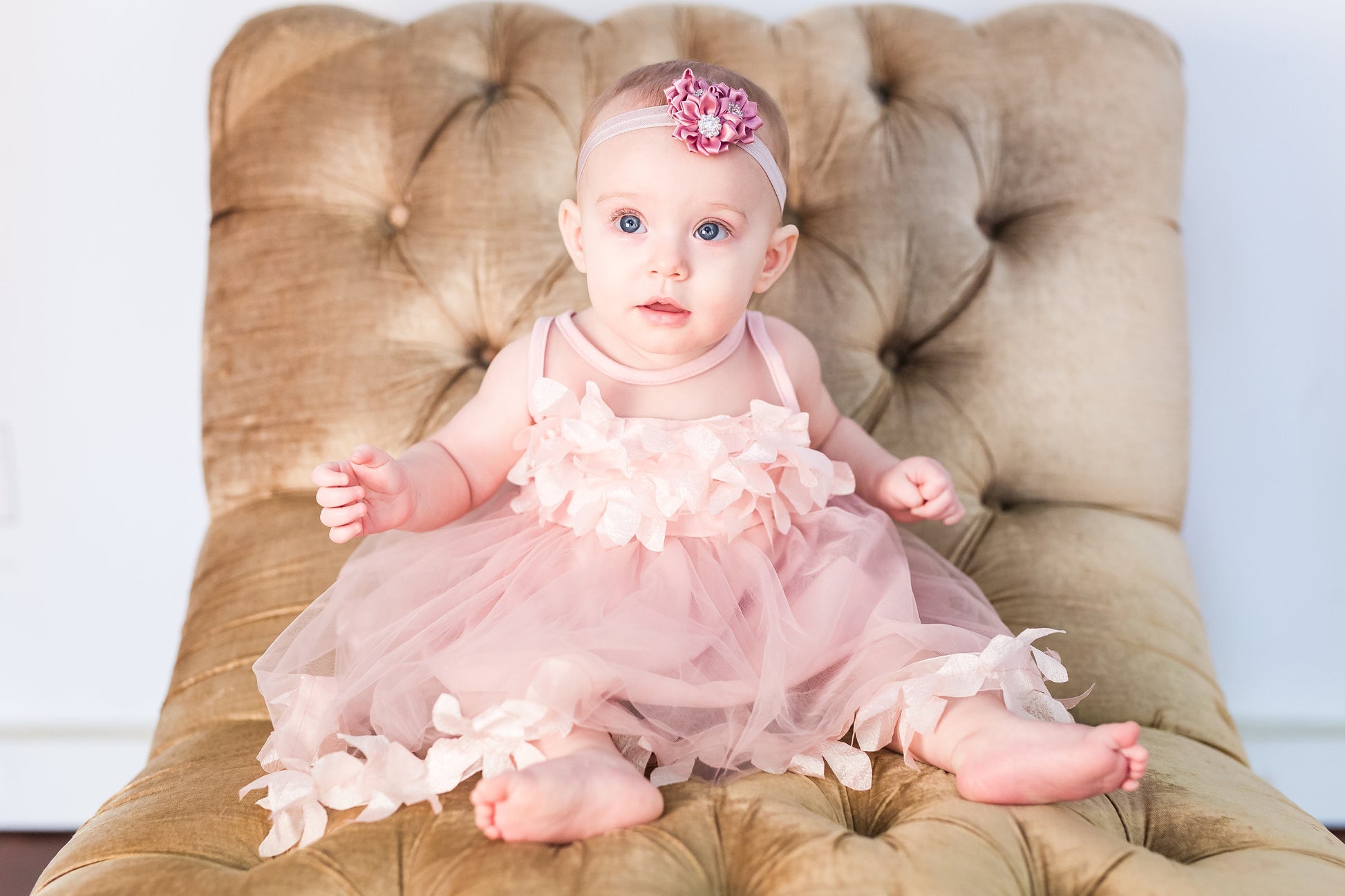 Easter Baby Girl Birthday Dress, Sash & Lace Velvet Headband 1st Birthday Dress Sisters Matching Sz 3-6 Months to 8 Years Flower Girl