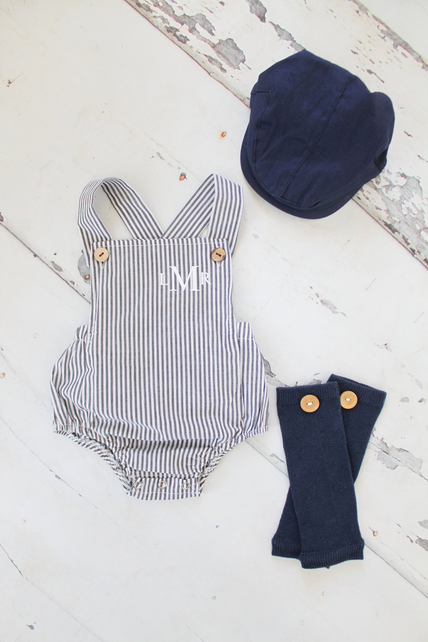Summer Twin Baby Boy & Baby Girl Romper Set. Newborn Coming Home Outfits, 1st Birthday Outfits Personalized Seersucker and Boho Lace Rompers