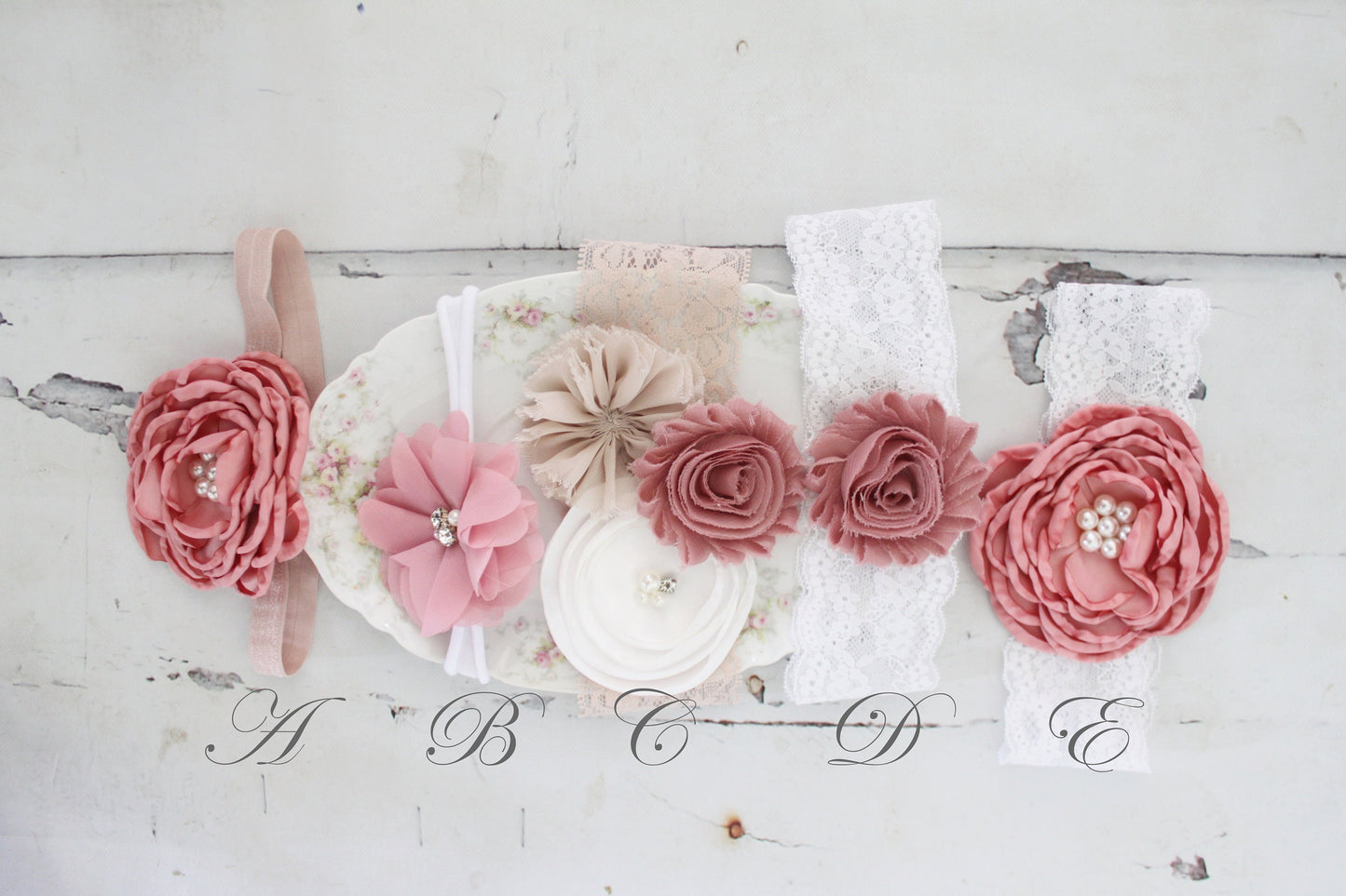 Easter Boho Chic Long Sleeve Romper w Bow, Leggings & Headband. Newborn Baby Girl Coming Home Outfit 1st Birthday Outfit Pink Mauve