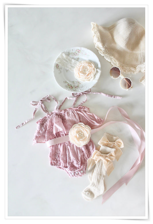 Easter Spring Boho Baby Girl Lace Floral Baby Romper, Coming Home, 1st Birthday Summer Outfit, Lace Romper Jumpsuit Jumper Dress