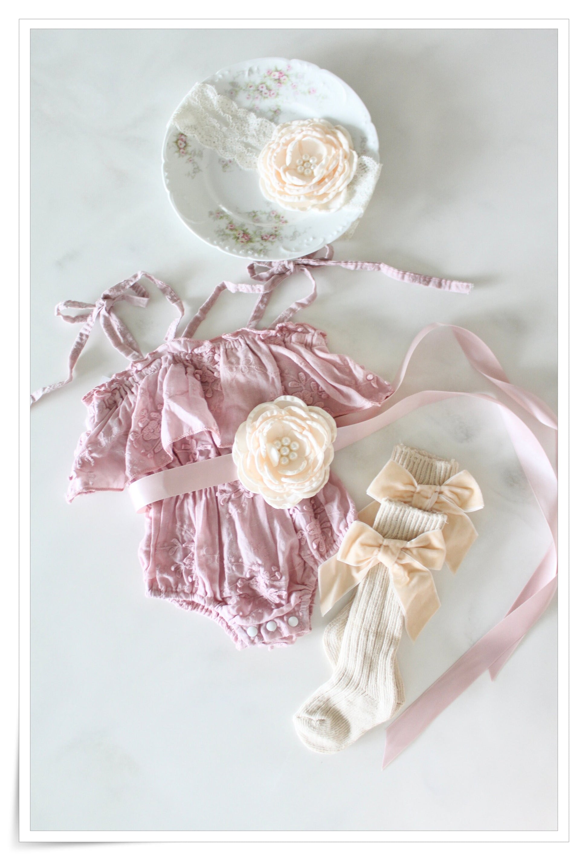Easter Spring Boho Baby Girl Lace Floral Baby Romper, Coming Home, 1st Birthday Summer Outfit, Lace Romper Jumpsuit Jumper Dress