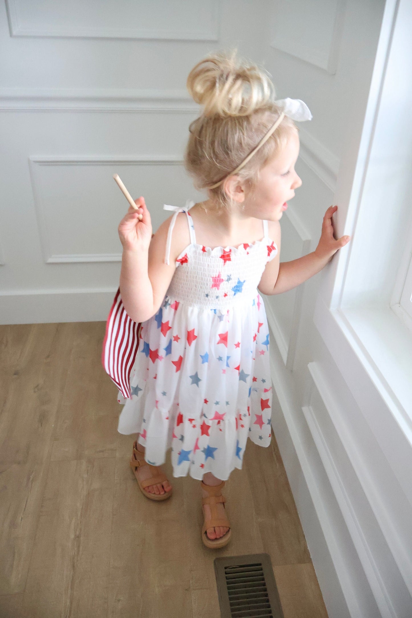 Size 3 months - 4T 4th of July Tulle Dress. Independence Day Dress Stars and Stripes. Red white and Blue. Summer, Sunhat, Sunglasses, Baby